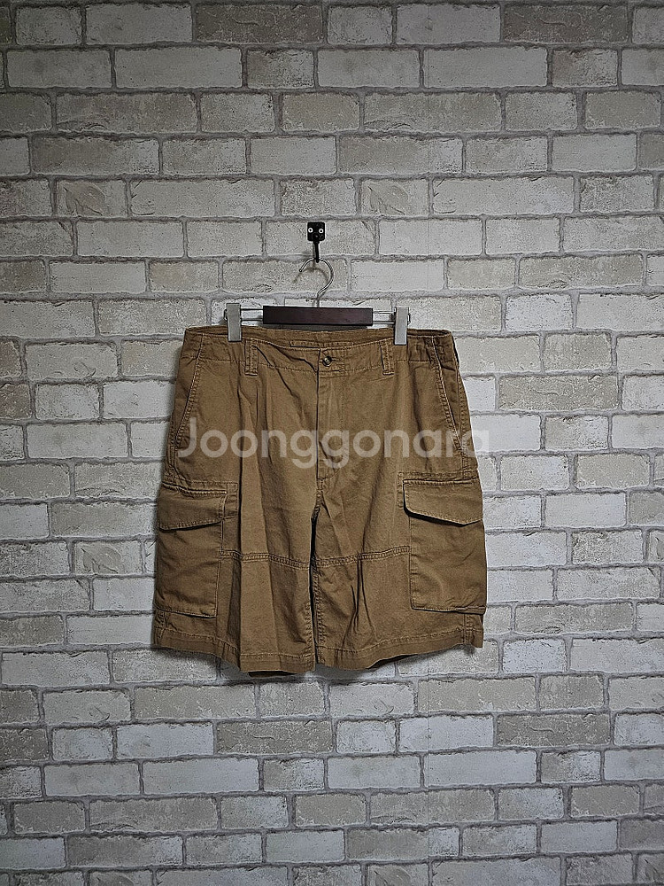 폴로 랄프로렌 베이지 트윌 카고 반바지 퍼티그 헤링본 ...--0