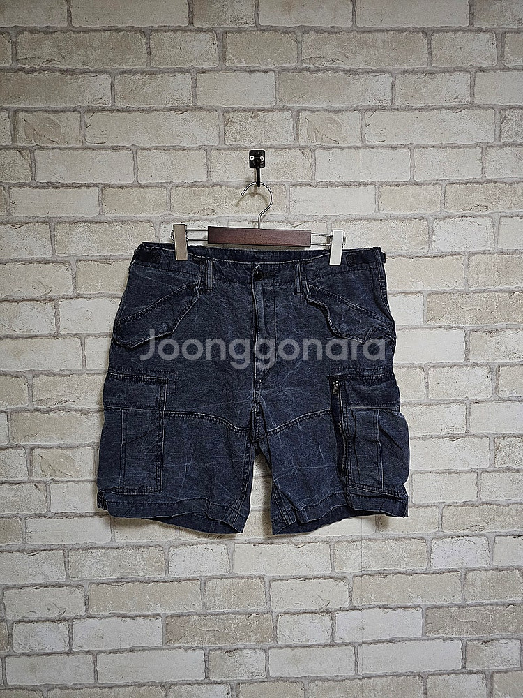 폴로 랄프로렌 인디고 립스탑 트윌 카고 반바지 퍼티그 ...--0
