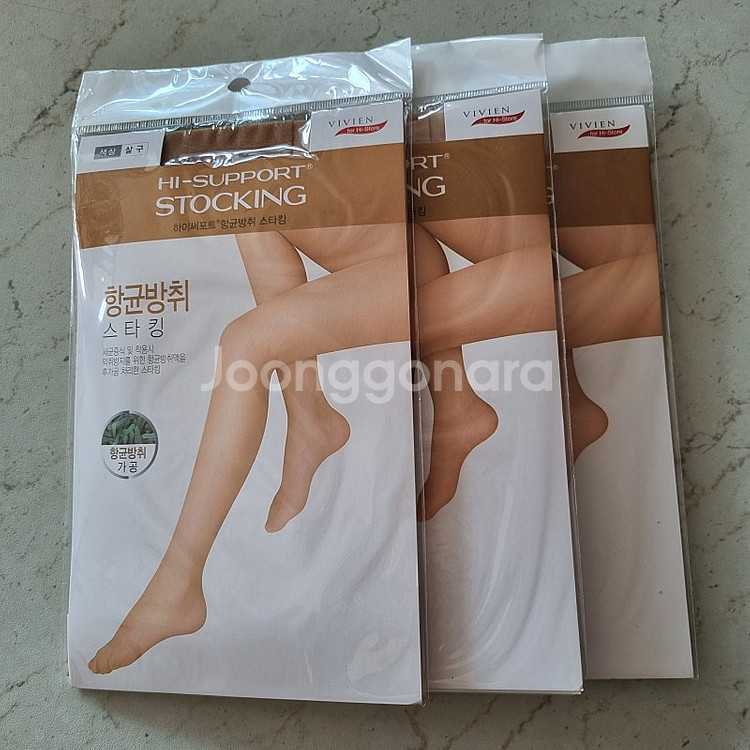 비비안 하이써포트 항균방취 스타킹 (살구, 누드)--0