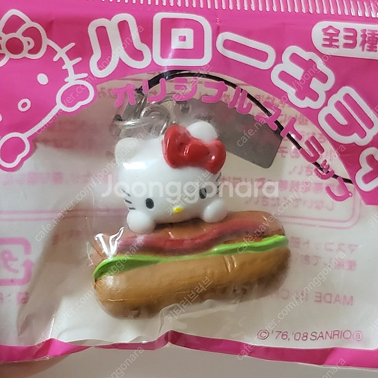 헬로키티 콜라보 이토햄 핫도그 키티 스트랩 고전 키티 ...--1