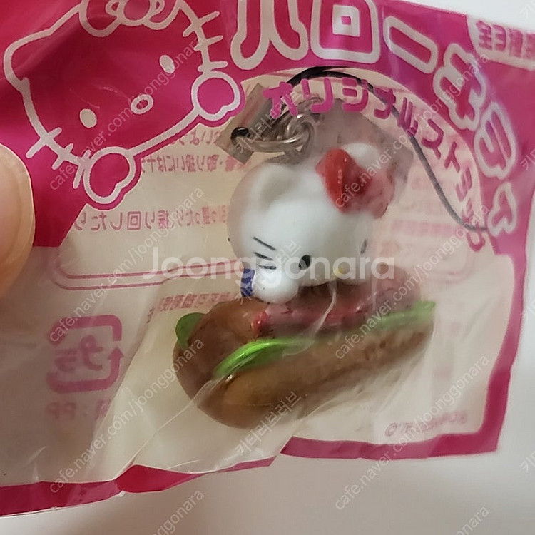 헬로키티 콜라보 이토햄 핫도그 키티 스트랩 고전 키티 ...--2