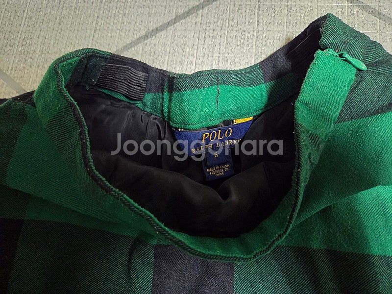 여아 폴로 랄프로렌 체크 치마 2벌 일괄 (6사이즈)--2