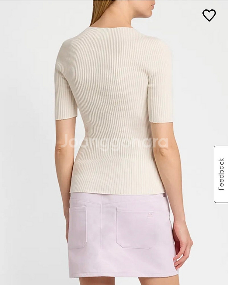 꾸레쥬 23fw Solar Light Rib Short...--2