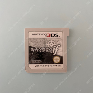 닌텐도 3DS 파이어엠블렘 IF 알칩