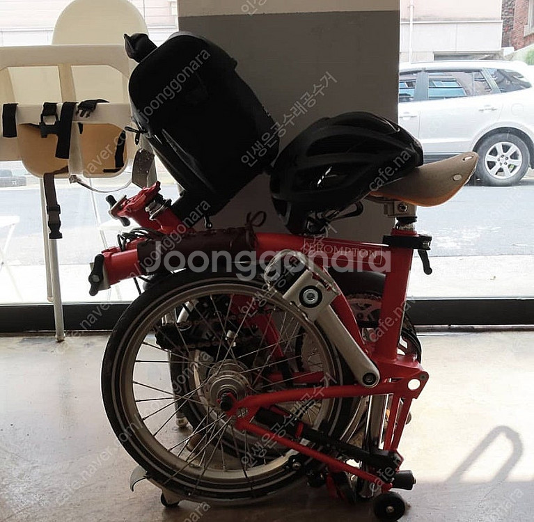 브롬톤 m6l 허브다이나모 핫핑크 2019년식 대구 접...--8