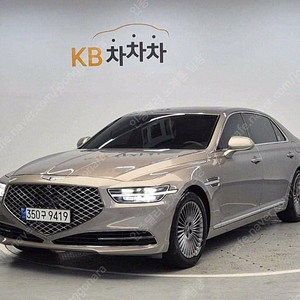 제네시스 G90 중고 제네시스 중고 가격 금색 2021년식 3.8 GDI AWD 럭셔리 중고차싸게사기