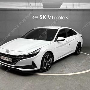 아반떼 중고차 아반떼 하이브리드 중고 흰색 2021년식 85,635km 인스퍼레이션 수원중고차