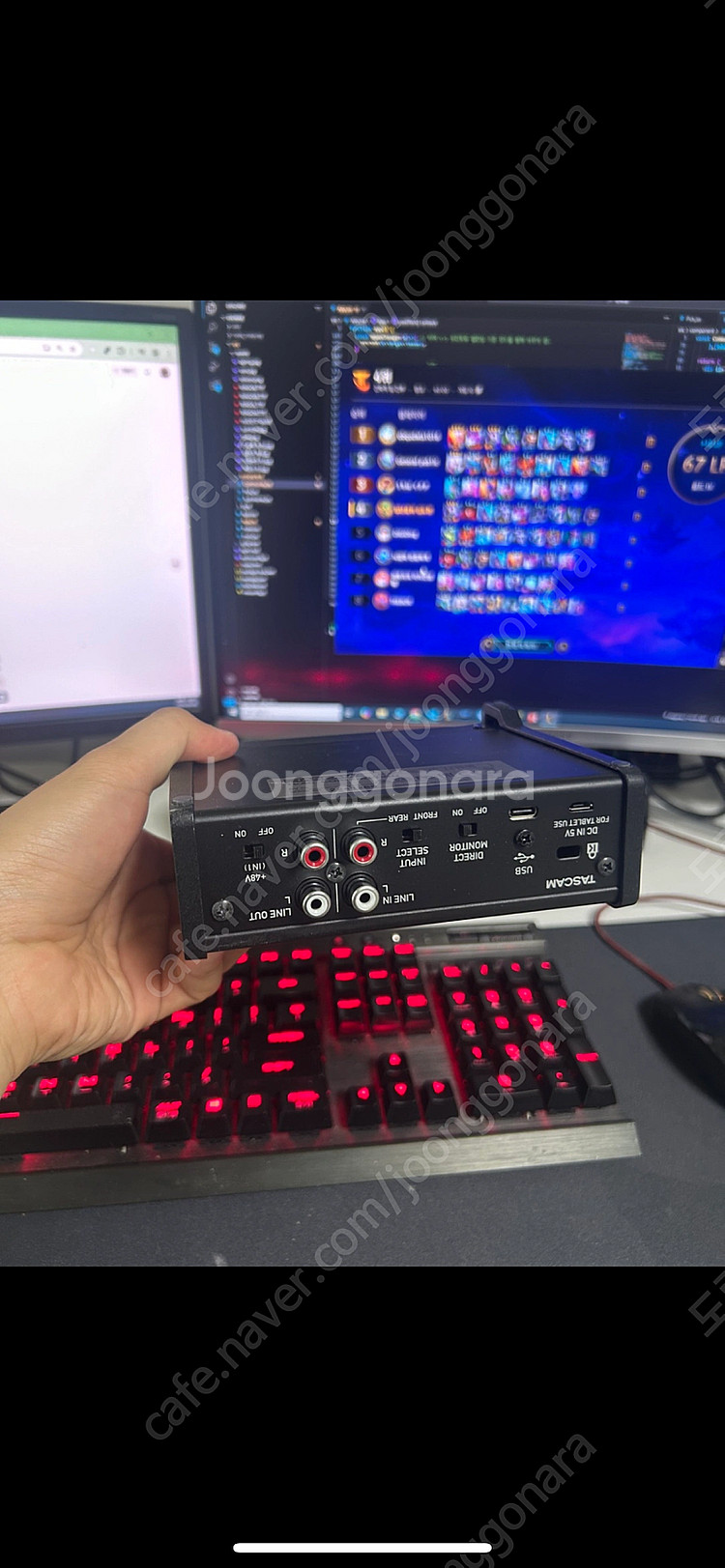 TASCAM US-1x2HR 오디오 인터페이스--1