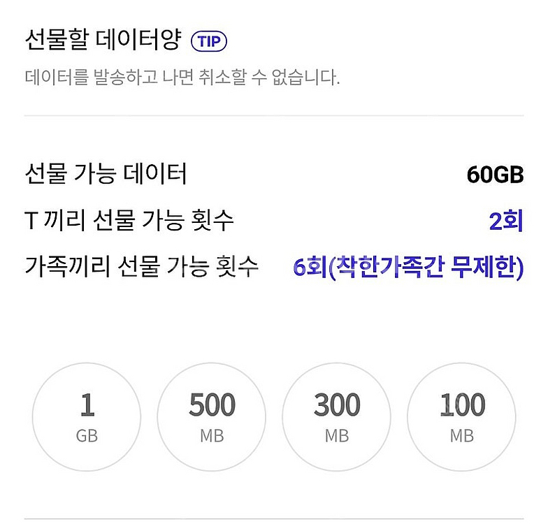 sk데이터2GB 3000원--0