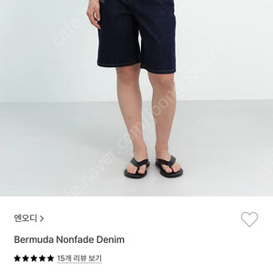 nod 엔오디 논페이드 버뮤다 데님 m사이즈 새상품 무배