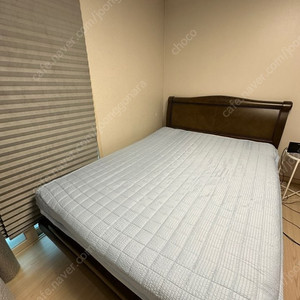 침대 메트리스 + 원목 프레임 + 메트리스 커버세트로 판매합니다