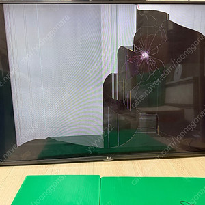 LG 55인치 TV 액정파손
