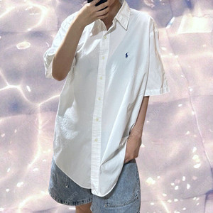 폴로 랄프로렌 반팔 셔츠 화이트 L