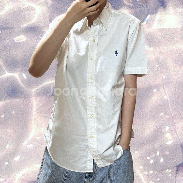 폴로 랄프로렌 신형 반팔 셔츠 화이트 S--0