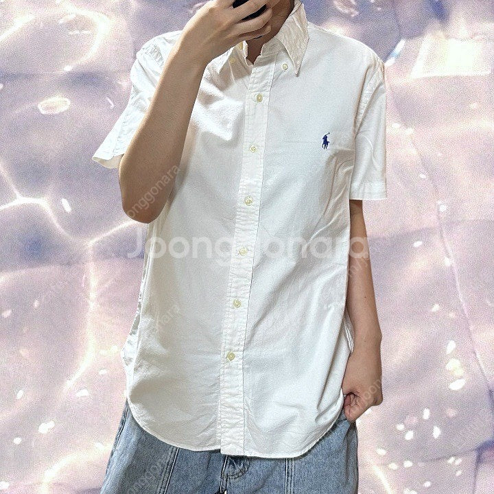 폴로 랄프로렌 신형 반팔 셔츠 화이트 S--1