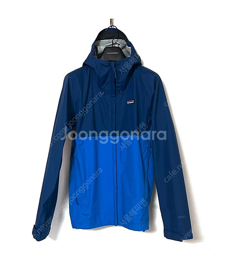 파타고니아 초레어 컬러 빈티지 토렌쉘 블루/청록 바람막이 자켓 S 95사이즈--0