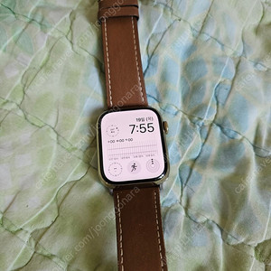 애플워치7 골드스댕 45mm 밀레니즈루프(리퍼배터리100%)상태양호 팝니다