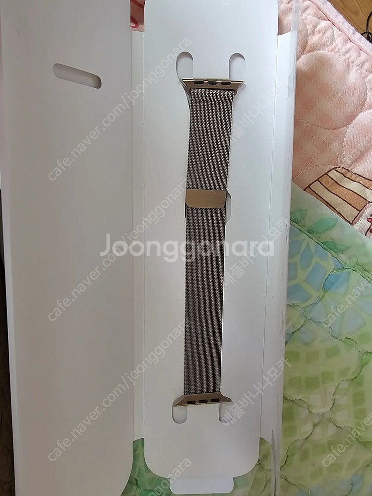 애플워치7 골드스댕 45mm 밀레니즈루프(리퍼배터리100%)상태양호 팝니다--4