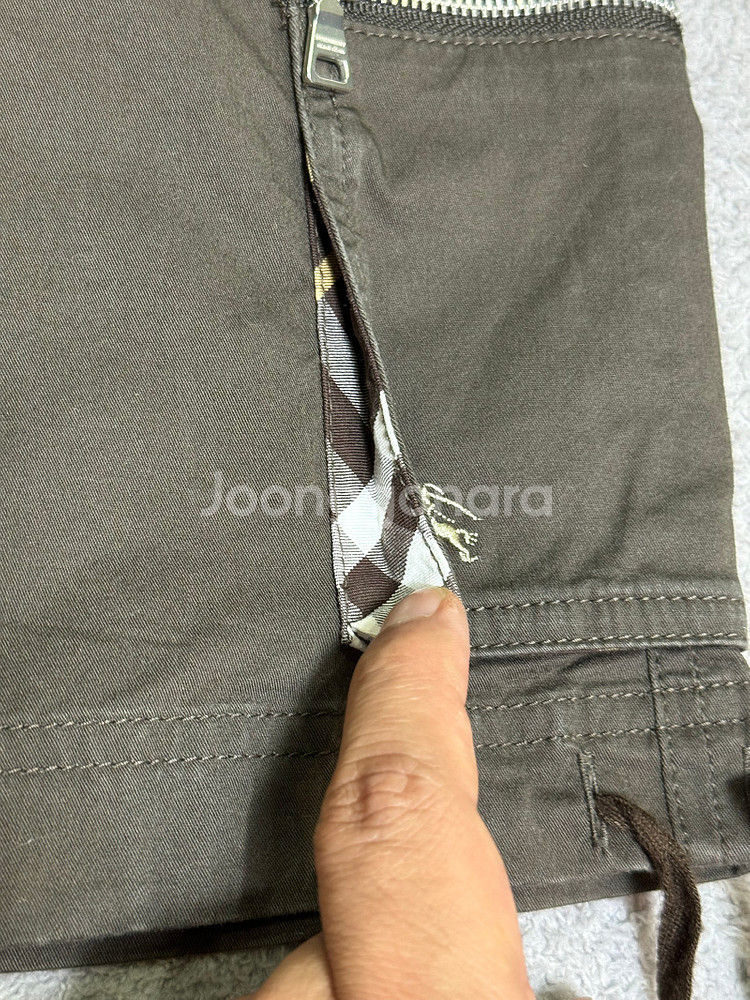 새제품 버버리 연베이지 노바체크 클래식 반팔셔츠 / 버...--8