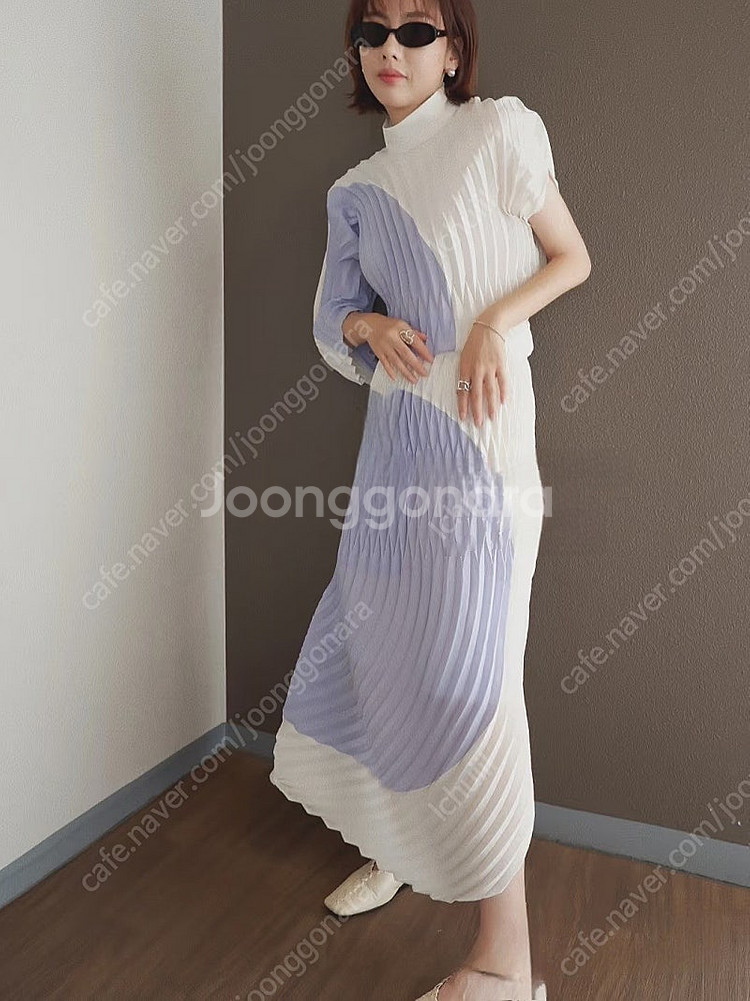 플리츠플리즈 이세이미야케 프론즈 탑~--0