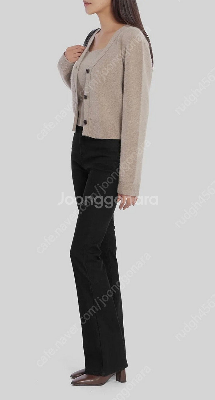 하와 기모 롱부츠컷 논페이드 블랙(흑생지) 숏(베이직기...--3