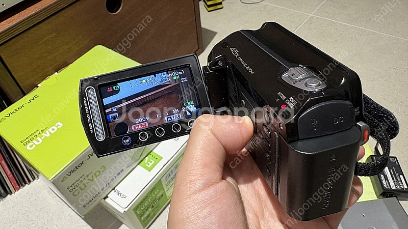 신품급 JVC 빅터 에브리오 GZ-MG760 빈티지 캠...--7