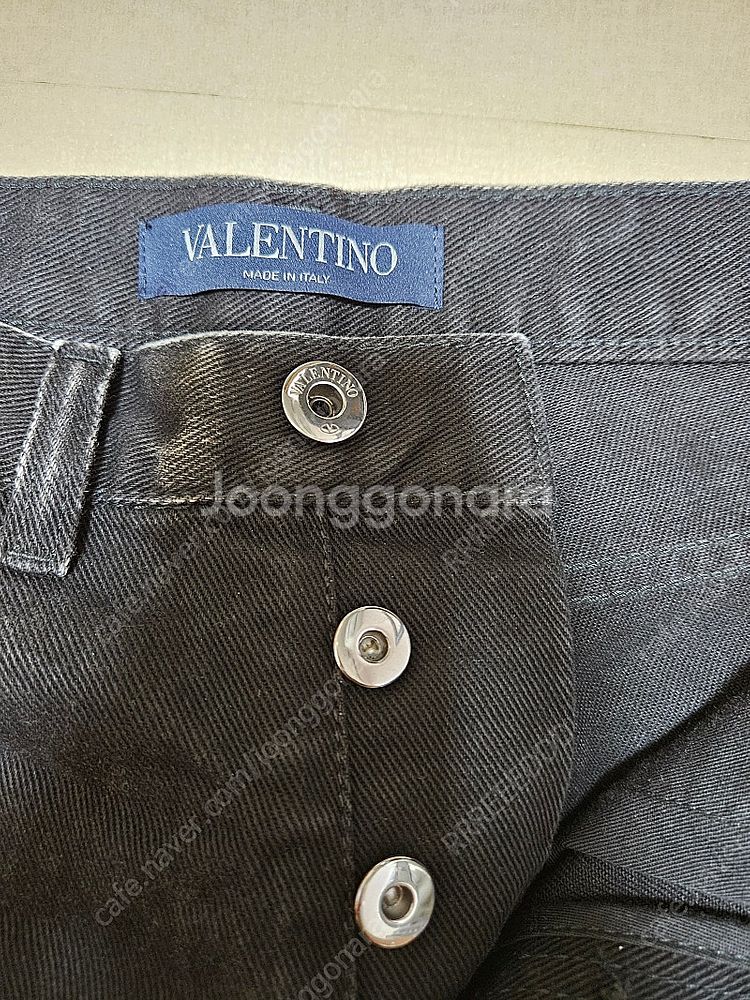 발렌티노 Valentino / 슬림핏 청바지 / 블랙 ...--4
