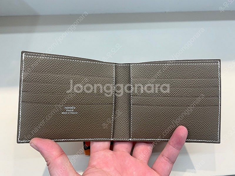 정품 새상품 에르메스 MC2 코페르닉 반지갑 에토프--5