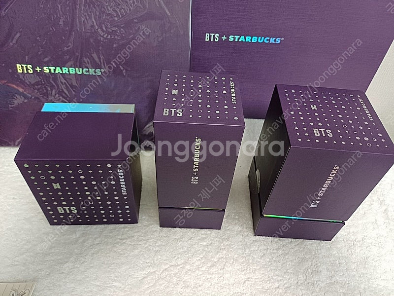 스타벅스 BTS 타탄 체크파우치 스타벅스 BTS 퍼플베...--1