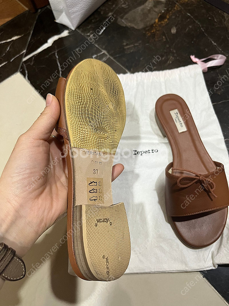 레페토 테렌스 뮬 37 브라운--1