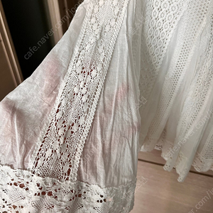 오즈세컨 아사면 오프화이트 레이스 스커트. 66사이즈. 한섬 마인 랑방 타임 쟈딕앤볼테르 바네사부르노 등