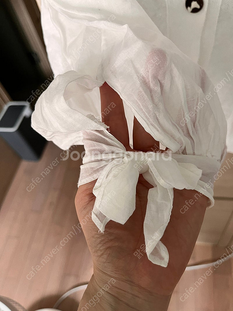 오즈세컨 린넨 화이트 가디건. 한섬 마인 타임 랑방 시...--2
