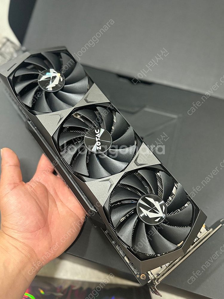 조탁 rtx3070ti 트리니티 그래픽카드 풀박스--3