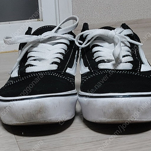 반스 올드스쿨 컴피쿠시 흰검 260 size