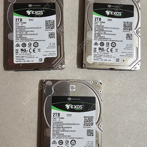 씨게이트 Exos 2TB 2.5인치 HDD 3개 팝니다.