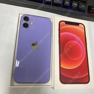 006757 아이폰12미니 퍼플 AA급 64GB 무잔상 자녀폰 추천 풀박스 24만 부천