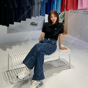 라코스테 이주빈 골지 폴로 카라티 40