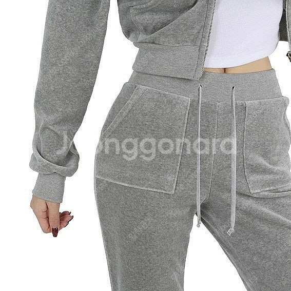 구즈 guse 제작 벨로아 트레이닝 팬츠 그레이s--1