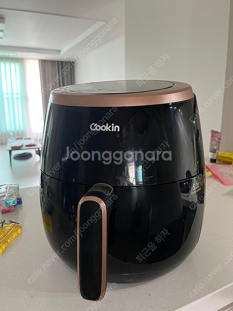쿠킨 대용량 에어프라이어 5.0L 팝니다~--0