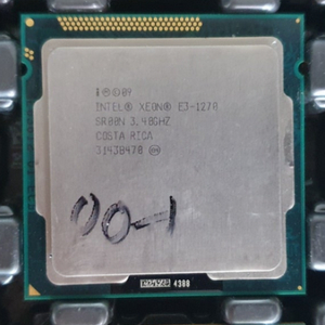 인텔 제온 E3-1230, E3-1270, E3-1230v2 시피유 - I7-2600, I7-3770 급