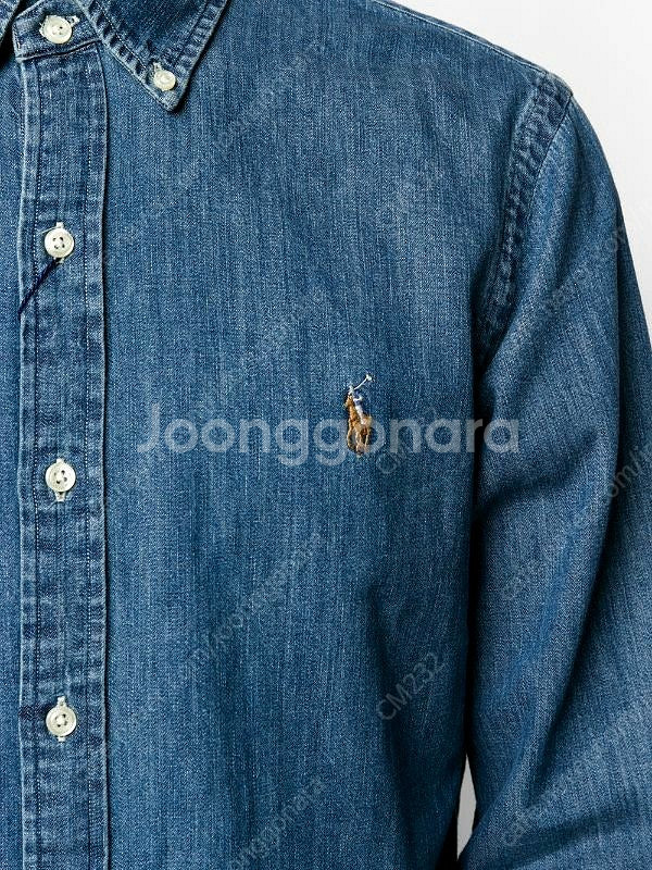 폴로 랄프로렌 중청 데님셔츠 클래식핏 XL사이즈 새제품--5