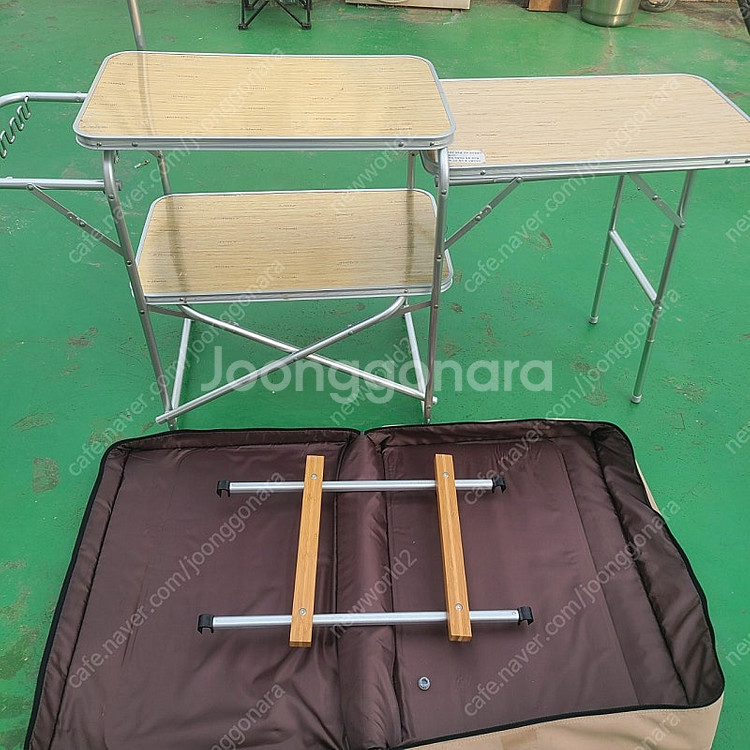 캠핑용 키친 테이블. 야외 간이 요리 테이블. 휴대용 ...--0