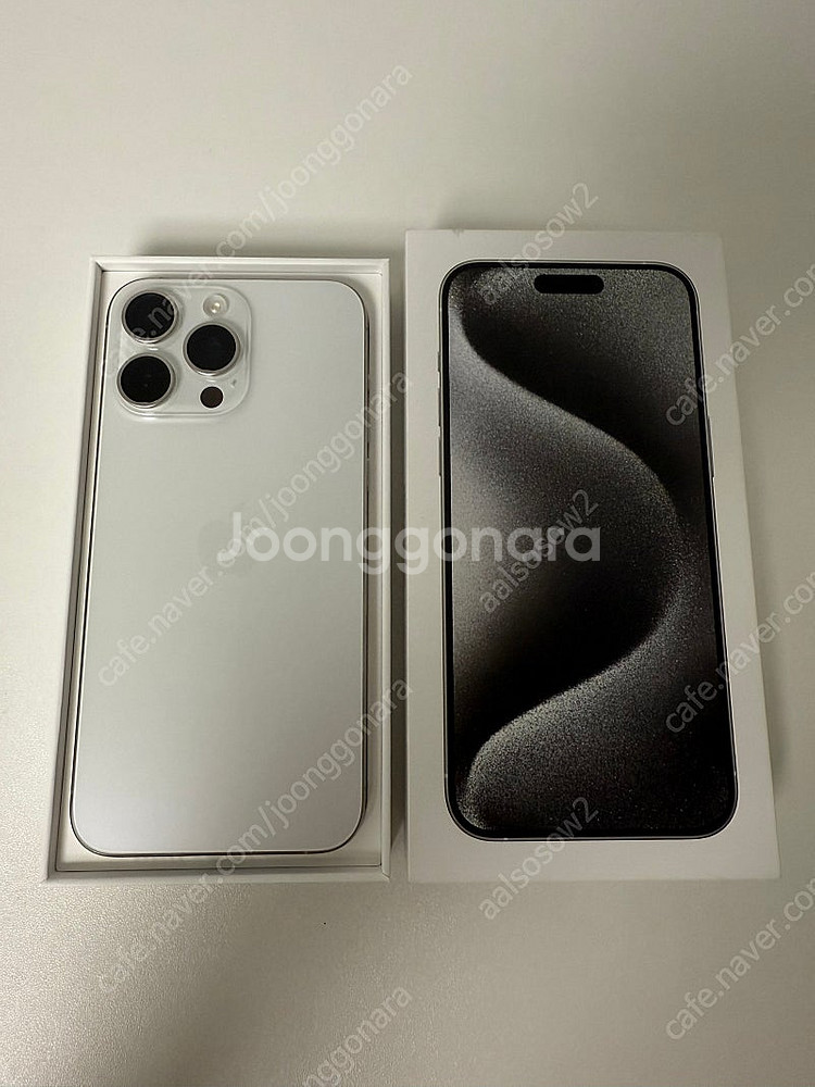 아이폰15프로맥스 256gb 화이트 애캐플--0