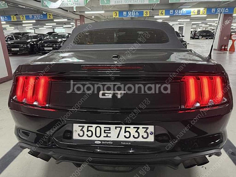중고차 포드 머스탱 컨버터블 GT 중고차 검정색 202...--5