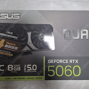 ASUS DUAL 지포스 RTX 5060 OC D7 8GB 그래픽카드 미개봉 제품 판매합니다.(택포)