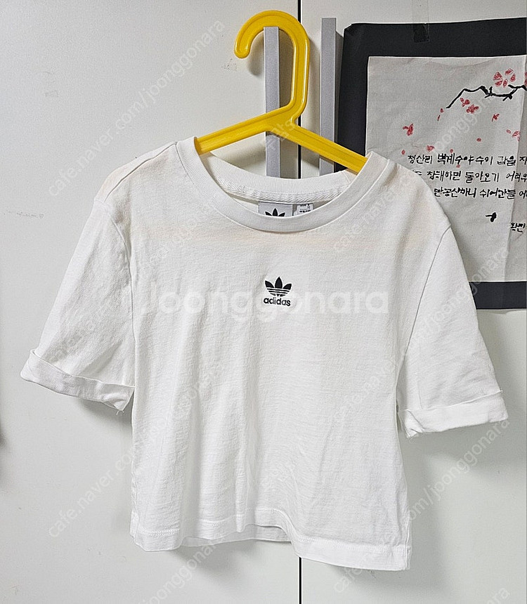 아디다스 크롭티 xs 흰색--0