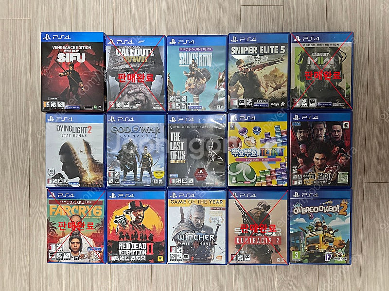 PS4 게임타이틀 판매(PS5 업그레이드 가능 모델 있...--0