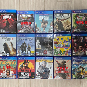 PS4 게임타이틀 판매(PS5 업그레이드 가능 모델 있음)