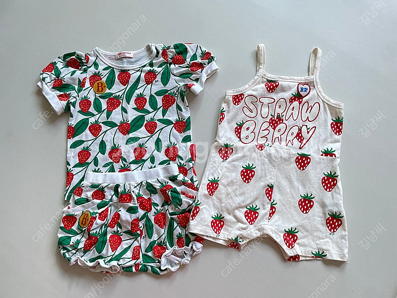 베베드피노 딸기 상하 수트 100 일괄--0