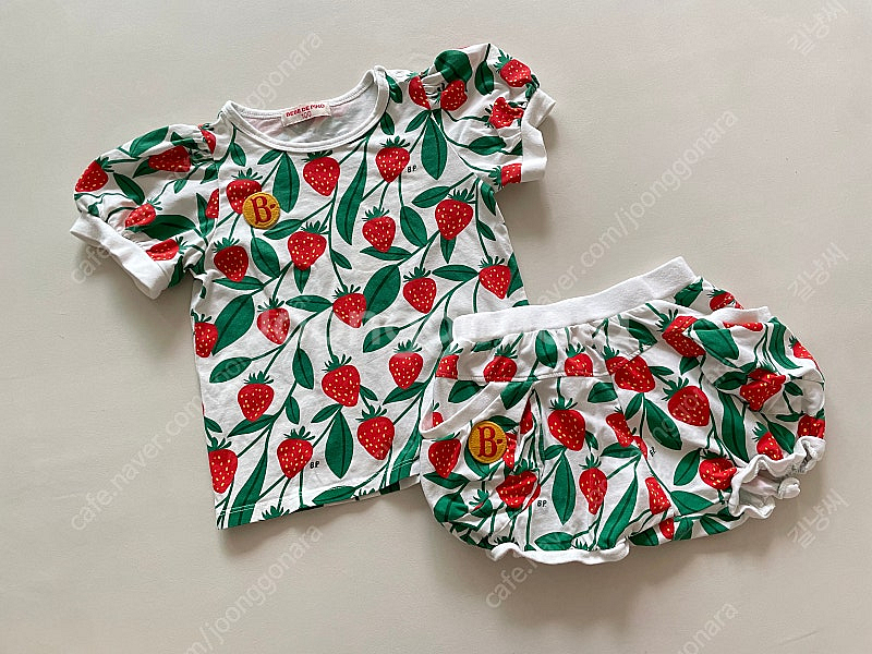 베베드피노 딸기 상하 수트 100 일괄--1